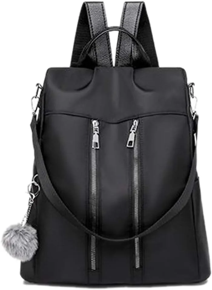 Women Backpack Purse Waterproof Nylon Anti-theft Rucksack Lightweight Fashion Shoulder Bag Travel Daypack for Ladies