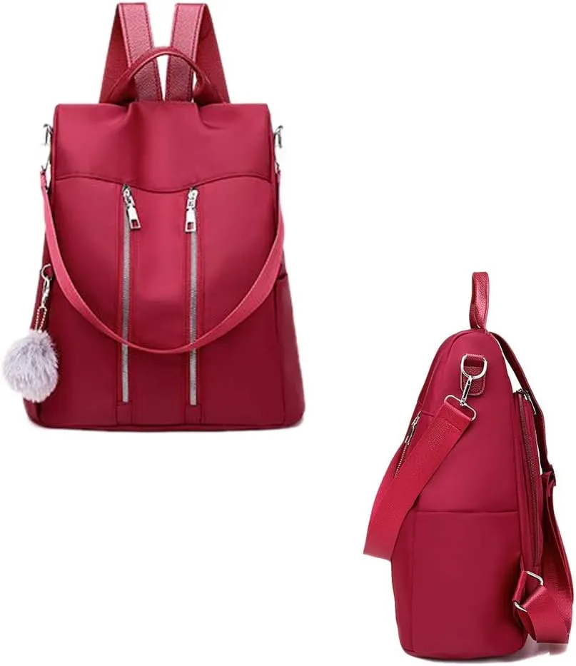 Women Backpack Purse Waterproof Nylon Anti-theft Rucksack Lightweight Fashion Shoulder Bag Travel Daypack for Ladies