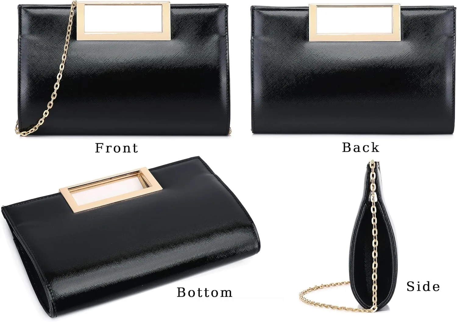 Women Clutch Purse Fashion PU leather handbag/shoulder bag women's eveing bag Christmas gift.