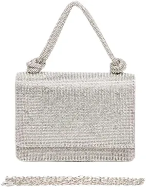 women Elegant Rhinestone Top Handle Clutch Bag – Small Bridal Party Purse brides, bridesmaids, or evening partygoers