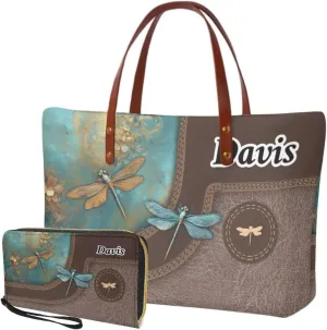 Women Handbags Wallet Tote Bag Shoulder Bag Top Handle Satchel Purse Set 2pcs