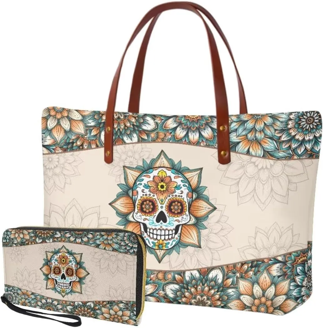 Women Handbags Wallet Tote Bag Shoulder Bag Top Handle Satchel Purse Set 2pcs