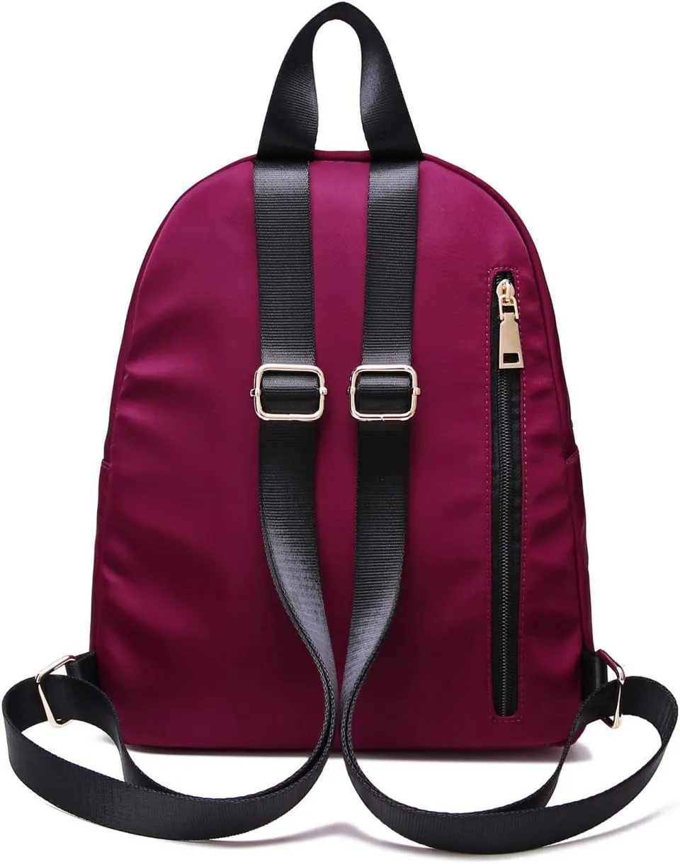 Women Mini Backpack Purse Water resistant Nylon Fashion College Bag Casual Daypack