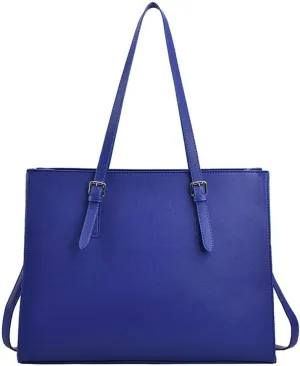 Womens Casual Crossbody Tote Purses Vegan Leather Handbags Work Shoulder Bags Top Handle Satchel with Detachable Strap
