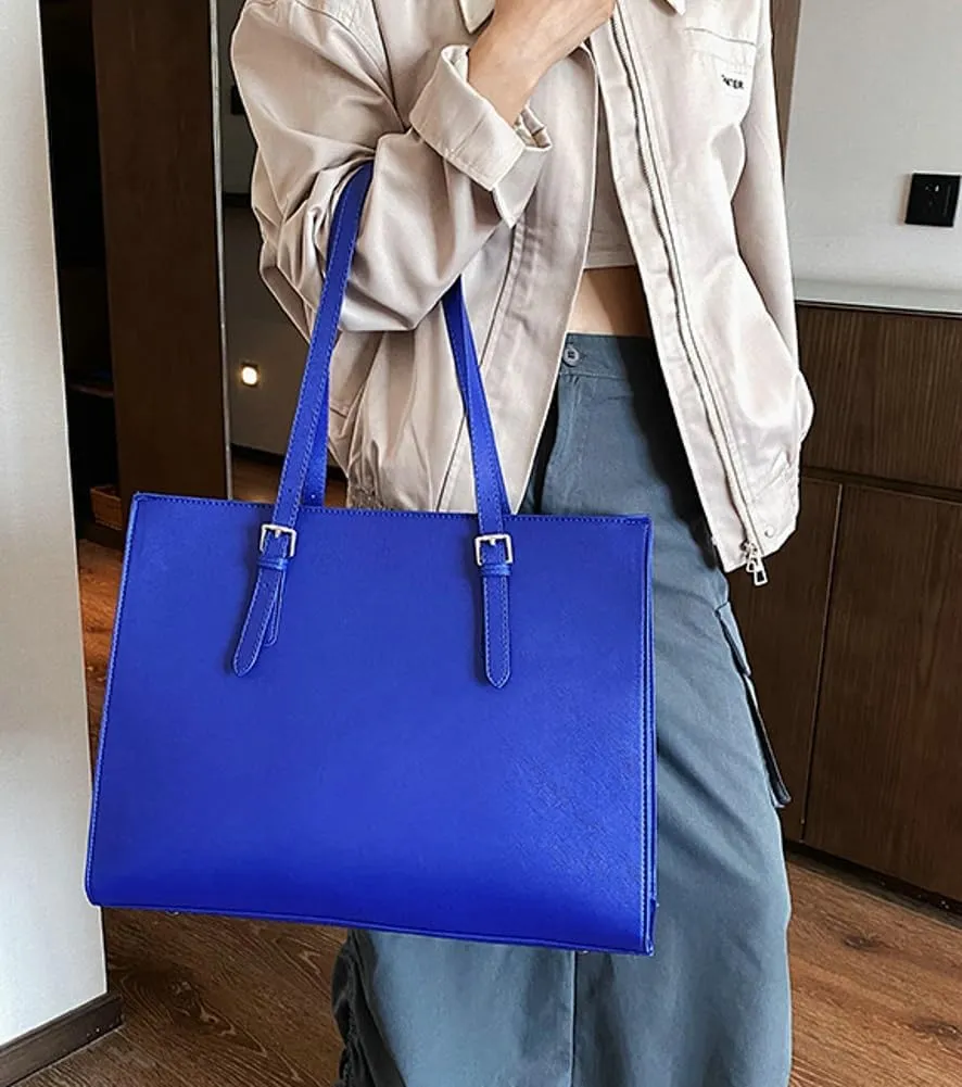 Womens Casual Crossbody Tote Purses Vegan Leather Handbags Work Shoulder Bags Top Handle Satchel with Detachable Strap