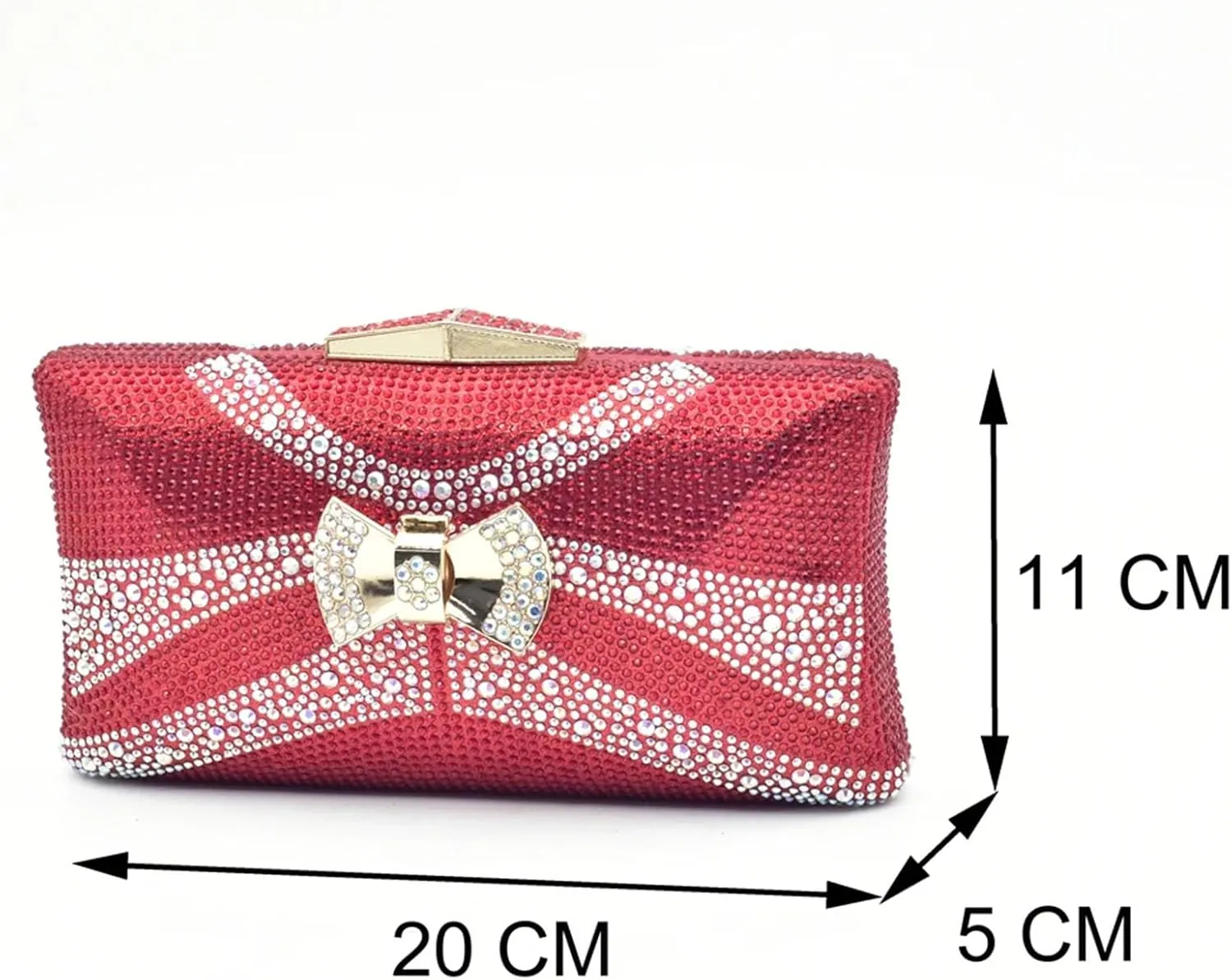 Women's Crimson Nigerian Party Collection - Italian Velvet Platform Heels & Embossed Leather Clutch for Festive Celebrations