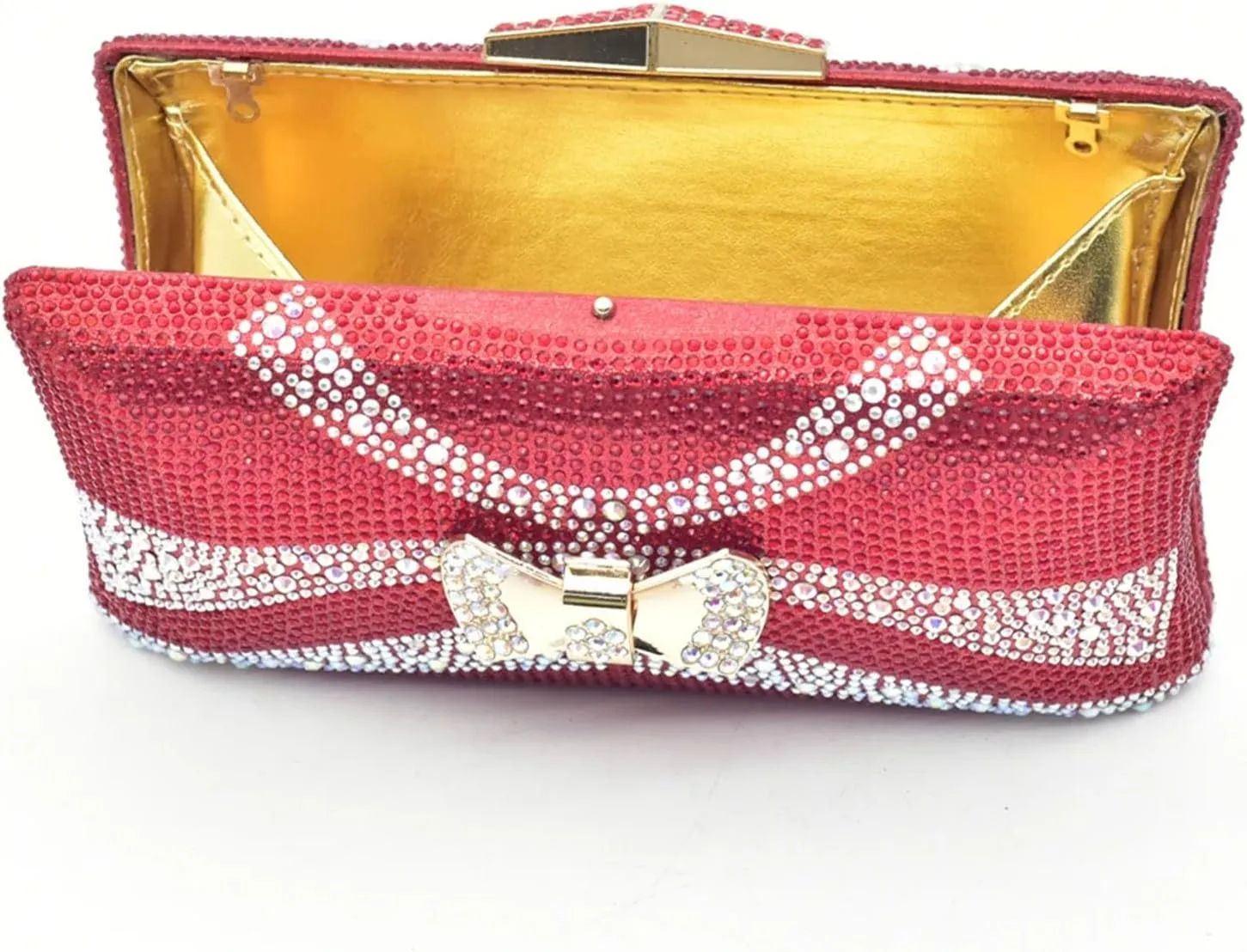 Women's Crimson Nigerian Party Collection - Italian Velvet Platform Heels & Embossed Leather Clutch for Festive Celebrations
