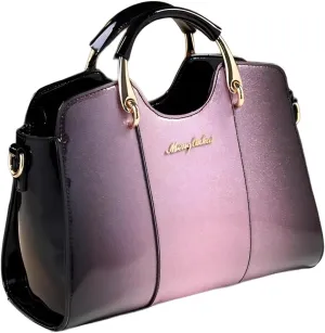 Women's Fashion Leather Top Handle Satchel Crossbody Handbag, Large Capacity Tote Bag Purse, Shoulder Messenger Bag