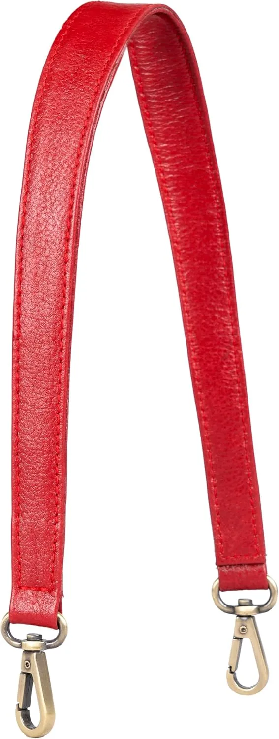 Womens Genuine Leather Purse Strap Replacement ~ Handle Shoulder Bag Strap 23.5 inch for Handbag Underarm Hobo