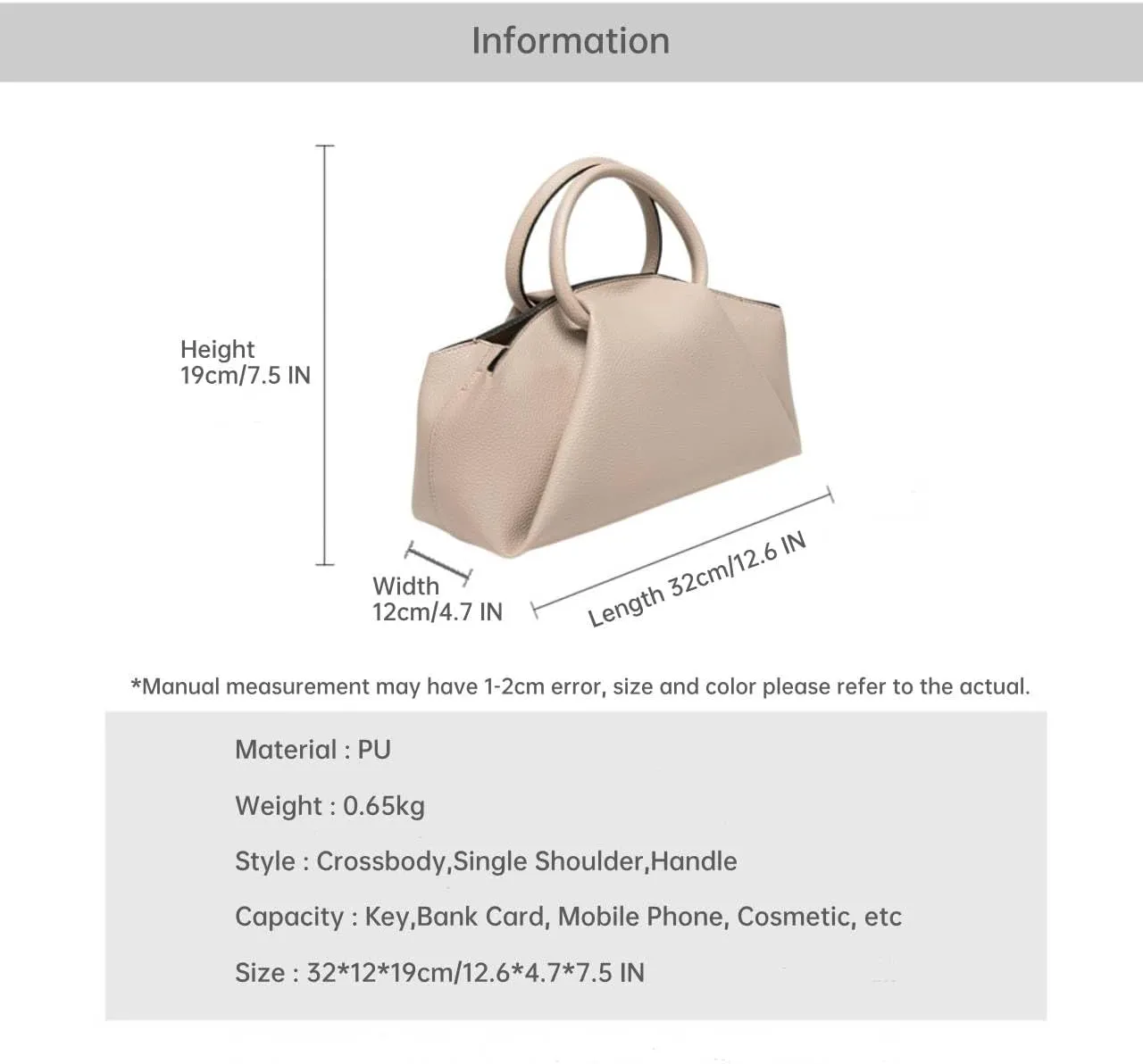 Women's Leather Satchel Handbag Pleated Design, Top Handle Purse with Shoulder Strap