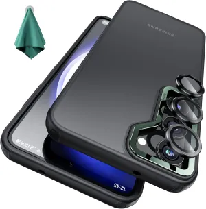 WSKEN for Samsung Galaxy s23 Case, [Double Camera Lens Protection] Premium Translucent Military Grade Shockproof Hard Back Phone Cover for Galaxy s23 6.1 Inch Accessories 2023