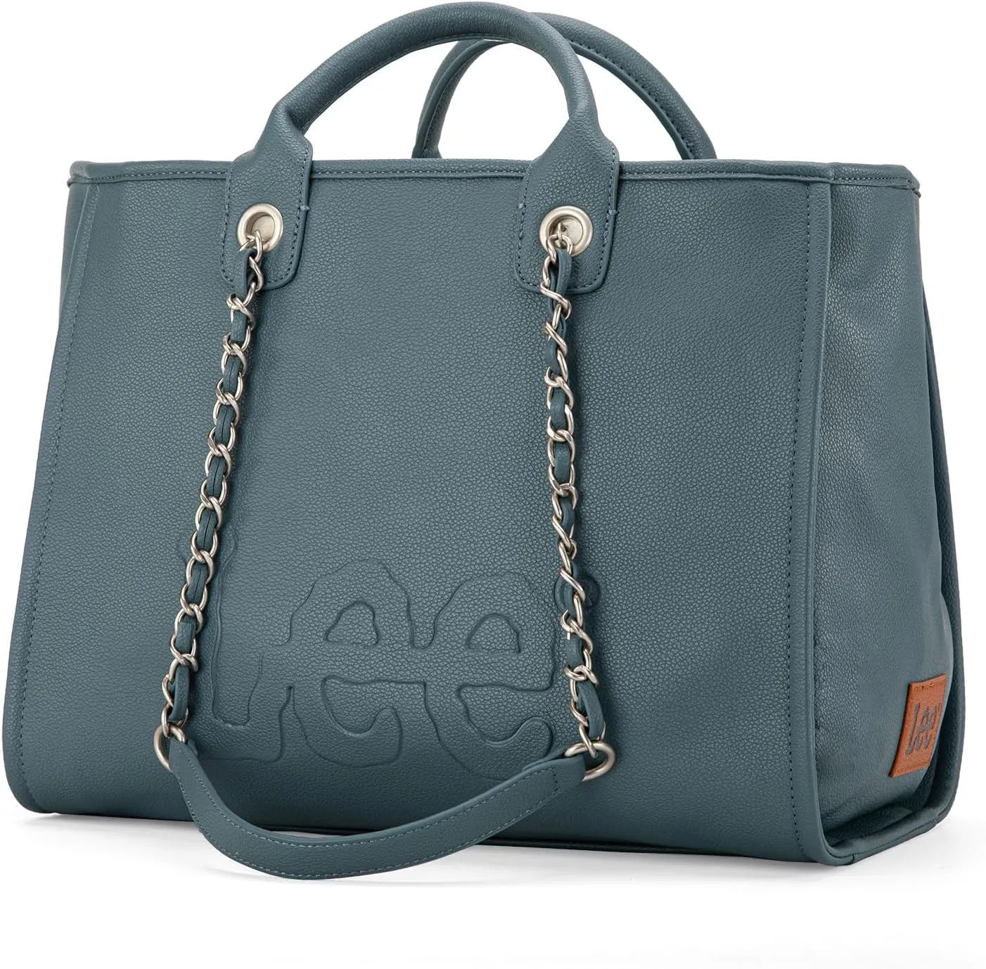 x Lee Large Shoulder Tote Bag for Women Vegan Leather Top-Handle Bag