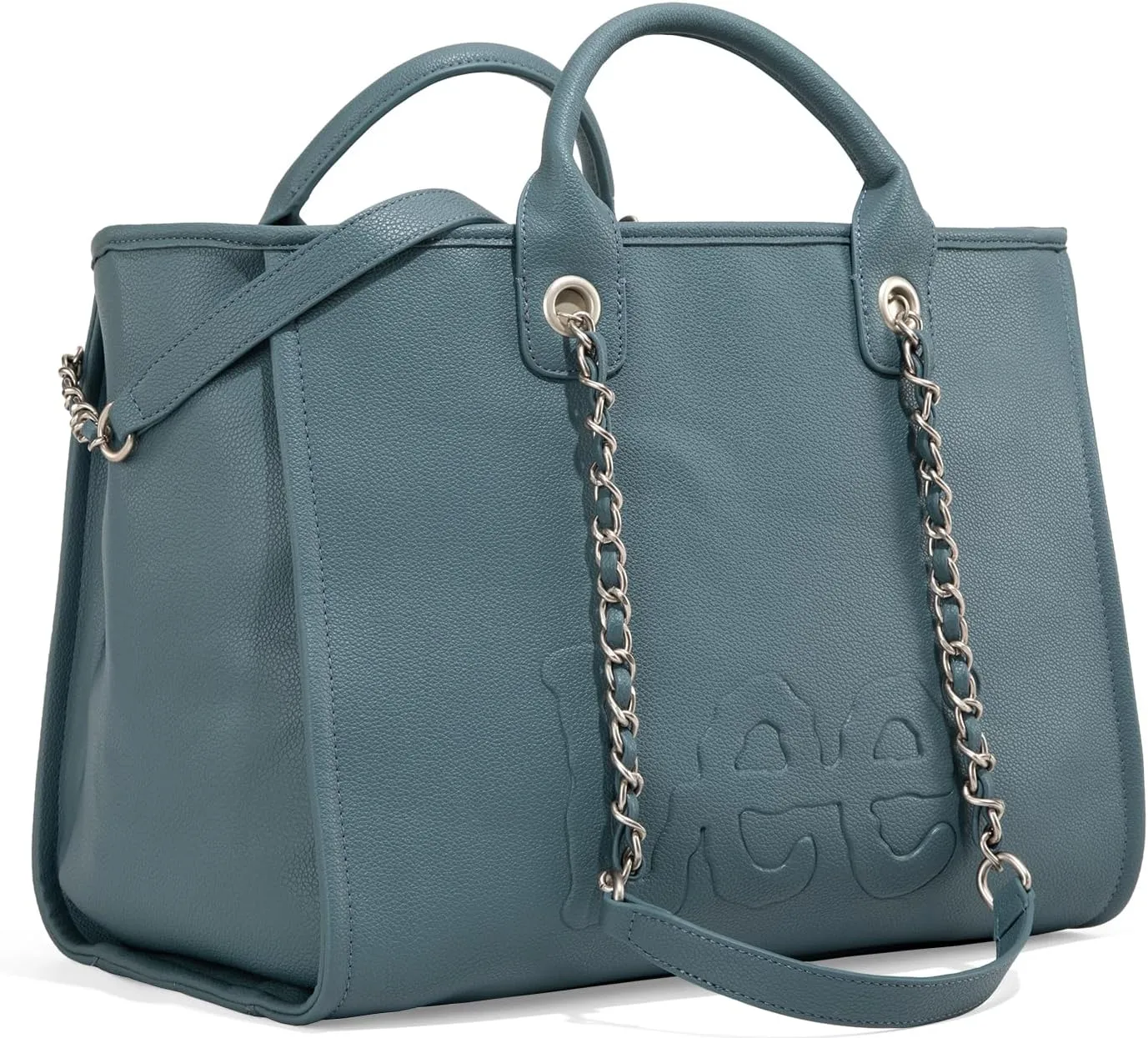 x Lee Large Shoulder Tote Bag for Women Vegan Leather Top-Handle Bag