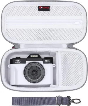 XANAD Digital Camera Case for Sony Alpha 6400,6000,6100,6700,6600/ RX100 VII or Sony Alpha ZV-1,ZV-1F,ZV-E10,ZV-E10 II 4K Vlogging Camera, with Shoulder Strap (Gray)-Internal:8.3"x3.9"x2.2"