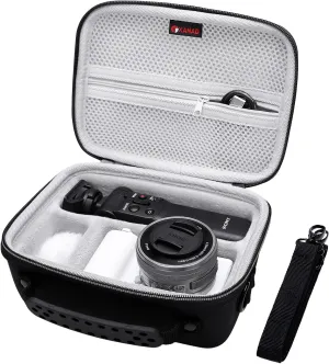 XANAD Hard Case for Sony Alpha ZV-E10/ZV-E10L/ ZV-1/ZV-1F Camera Vlogger Accessory Kit Tripod (GP-VPT2 BT) and Microphone - Carrying Storage Bag