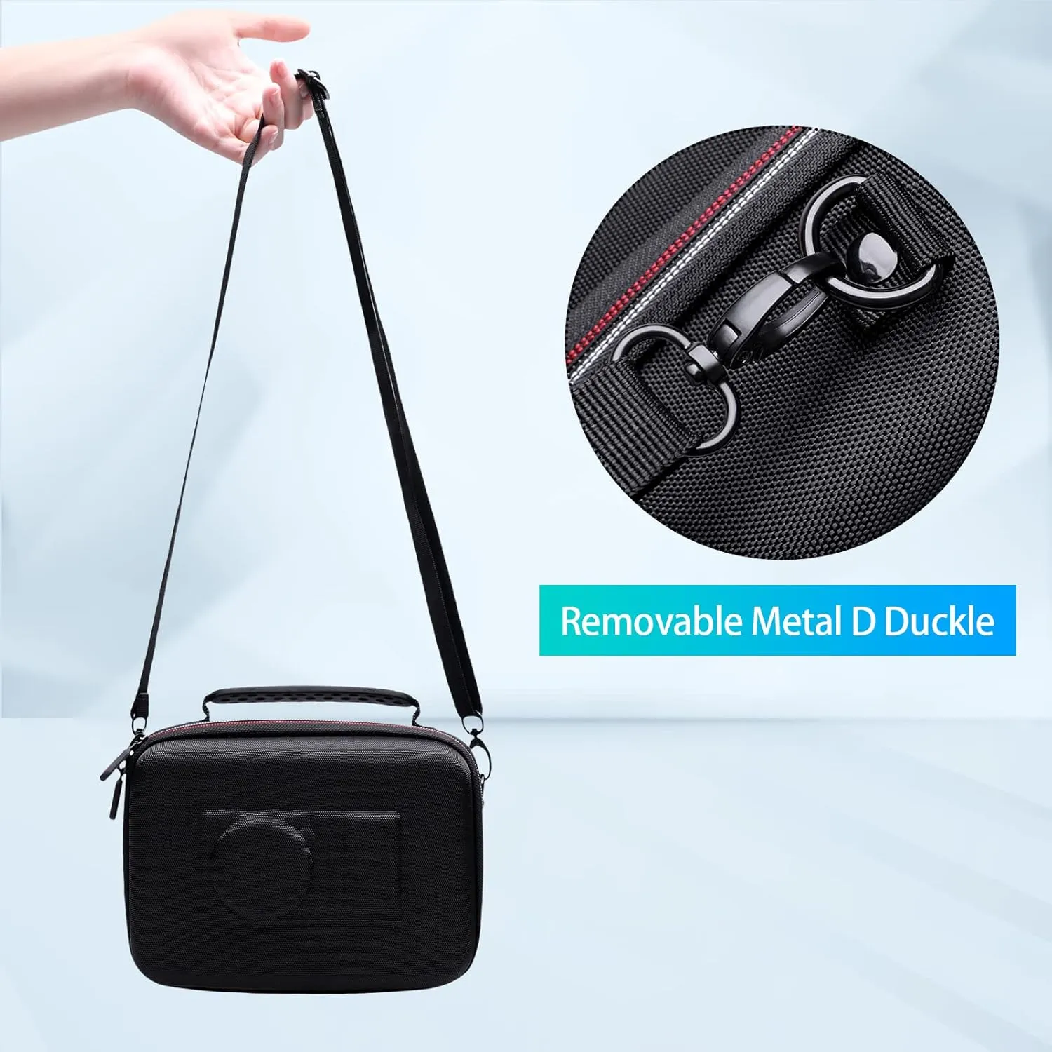 XANAD Hard Case for Sony Alpha ZV-E10/ZV-E10L/ ZV-1/ZV-1F Camera Vlogger Accessory Kit Tripod (GP-VPT2 BT) and Microphone - Carrying Storage Bag