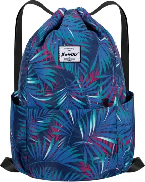 XEYOU Drawstring Sports Backpack Lightweight Gym Yoga Sackpack Shoulder Rucksack Casual Outdoor Daypack for Women and Men