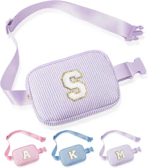 YOOLIFE Cross Body Bag for Girls Belt Bag for Women - Fanny Pack for Kids Teen, Crossbody Bag for Women Trendy Everywhere Belt Bag Fashion Monogrammed Crossbody Bag Waist Packs | Cool Gifts Purple S