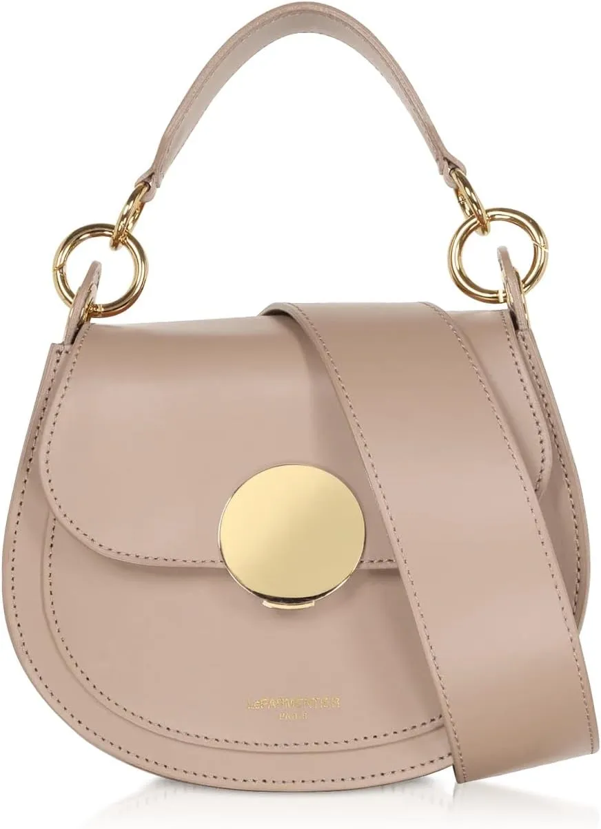 Yucca Soho Leather Top-Handle Shoulder Bag, 7.9 x 6.7 x 2.4 inches