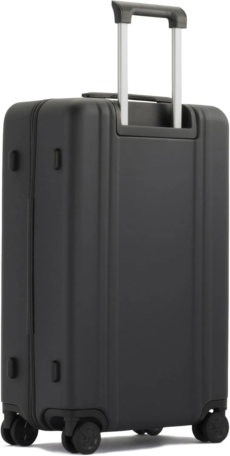 ZERO Halliburton Classic Lightweight 4.0 Medium Hardside Travel Case, 26-Inch, Four Dual Spinner Wheels, TSA Accepted Lock, Telescoping Pull Handle, 60L, Matte Finish- Black
