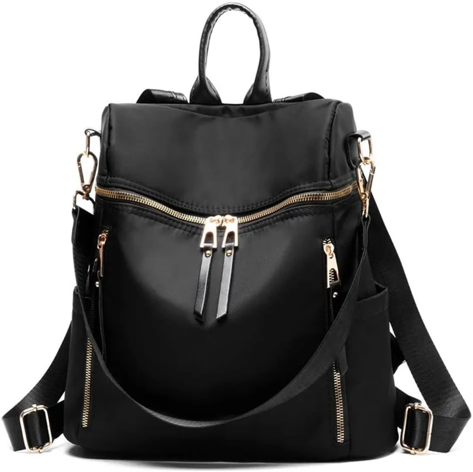 zhongningyifeng Women Backpack Purse Small Waterproof Nylon Rucksack Lightweight Fashion Casual Travel Ladies Shoulder Bag Daypack
