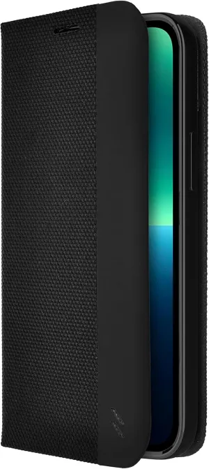 ZIZO Wallet Series for iPhone 13 Pro Max Case - Card Slot Kickstand Vegan Leather - Black
